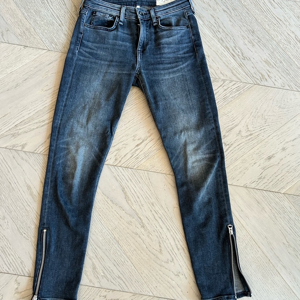 rag & bone Charcoal Denim Pants